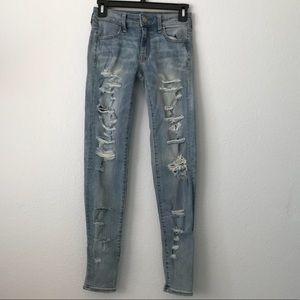 Ripped Skinny Jeans, american eagle